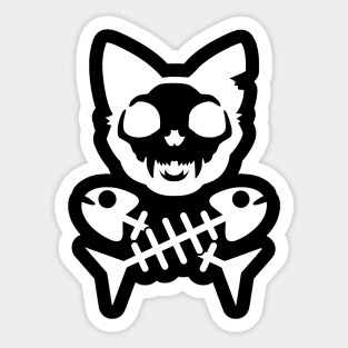 Cat Bones Sticker